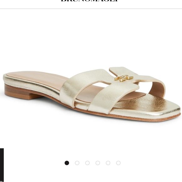 Brunomagli FINA SINGLE BAND SANDAL GOLD METALLIC - Picture 8 of 8